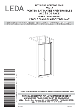 Leda PAROI BATTANTES VISTA Mode d'emploi