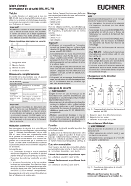 EUCHNER Interrupteur de sécurité NM..WO/RB Mode d'emploi
