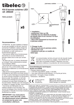 Tibelec 29922 Mode d'emploi
