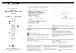 Cyber Power CSP606U42A UM FR Manuel utilisateur