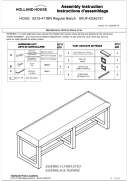 ROOMS TO GO 42562151 Manuel utilisateur