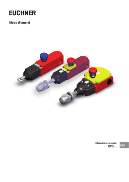 EUCHNER Interrupteurs à câble RPS… Mode d'emploi