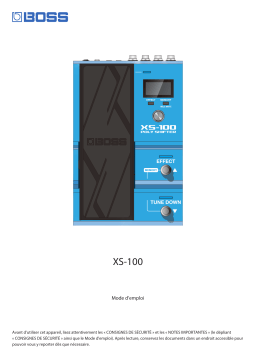 Boss XS-100 Manuel du propriétaire
