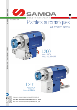 Larius Pistola Air Assisted Airless L200-L201 Manuel utilisateur