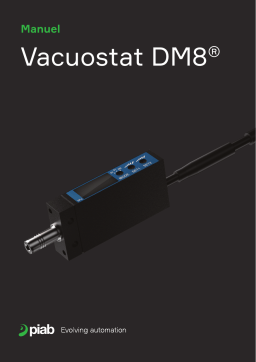 PIAB Vacuostat DM8 Manuel du propriétaire