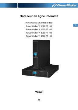 PowerWalker VI 3000 RT HID UK Manuel du propriétaire