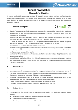 PowerWalker VFI 2000 AT Manuel du propriétaire