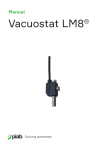 PIAB Vacuostat LM8 Manuel du propri&eacute;taire