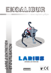 Larius Airless Excalibur Manuel utilisateur