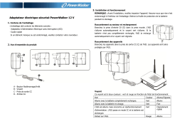 PowerWalker DC SecureAdapter 12V Manuel du propriétaire