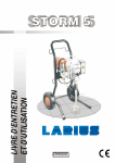 Larius Airless Storm 5 Manuel utilisateur