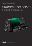 PIAB piCOMPACT23 SMART IO-Link pr&ecirc;t &agrave; l&rsquo;emploi, 2 voies Manuel du propri&eacute;taire