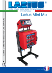 Larius MINI-MIX Manuel utilisateur
