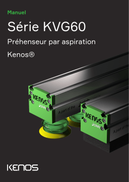 PIAB Série KVG60 Préhenseur par aspiration Kenos Manuel du propriétaire