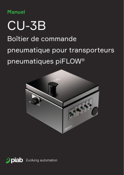PIAB CU-3B Boîtier de commande pneumatique pour transporteurs pneumatiques piFLOW Manuel du propriétaire