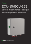 PIAB ECU-15/ECU-15S Bo&icirc;tiers de commande &eacute;lectrique pour transporteurs piFLOW Manuel du propri&eacute;taire