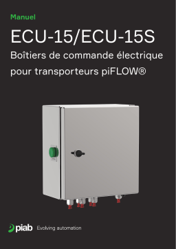 PIAB ECU-15/ECU-15S Boîtiers de commande électrique pour transporteurs piFLOW Manuel du propriétaire