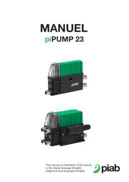 PIAB piPUMP 23 Manuel du propri&eacute;taire