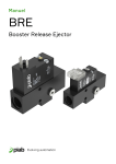 PIAB Booster Release Ejector Manuel du propri&eacute;taire