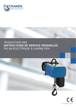 Planeta PEH - KH Lift Mode d'emploi