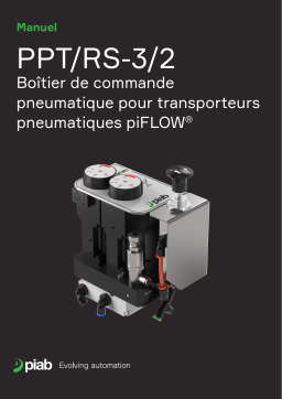 PIAB PPR/RS-3/2 Boîtier de commande pneumatique pour transporteurs pneumatiques piFLOW Manuel du propriétaire