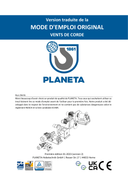 Planeta PFW-L Manuel du propriétaire