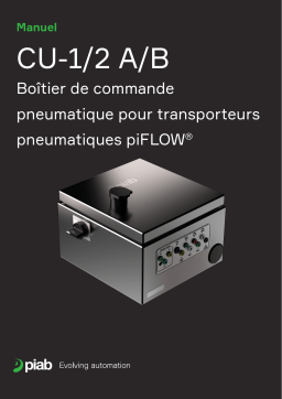 PIAB CU-1/2 A/B Boîtier de commande pneumatique pour transporteurs pneumatiques piFLOW Manuel du propriétaire
