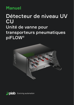 PIAB niveau UV CU Unité de vanne pour transporteurs pneumatiques piFLOW Manuel du propriétaire