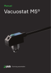 PIAB Vacuostat M5 Manuel du propri&eacute;taire