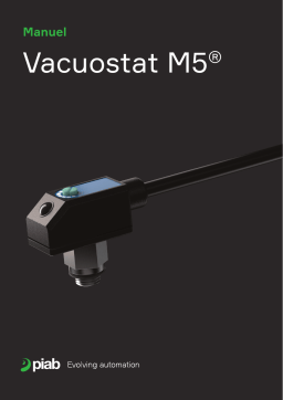 PIAB Vacuostat M5 Manuel du propriétaire