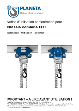 Planeta LHT-H Manuel du propriétaire