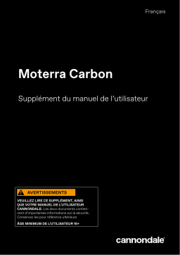 Cannondale Moterra Carbon Manuel du propriétaire