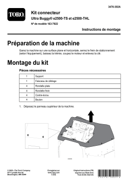 Toro Connector EVSE Kit, Ultra Buggy e2500 Guide d'installation