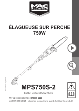 Mac Allister Pole Saw Manuel utilisateur