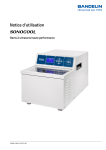 BANDELIN SONOCOOL PH 255-11 Probenhalter Mode d'emploi
