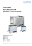 BANDELIN SONOREX TECHNIK RM 40.2 UH Ultraschallbad mit &Uuml;berlauftasche und Heizung, 40 kHz Mode d'emploi