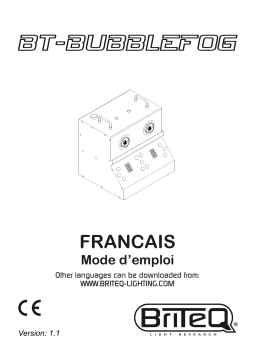 Briteq BT-BUBBLEFOG Manuel du propriétaire