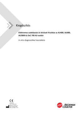 Beckman Coulter Electrical Regulation and Descriptions Update Manuel du propriétaire