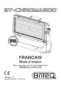 Briteq BT-CHROMA 800 Manuel du propriétaire
