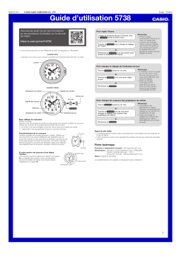 Casio BGA-10 Manuel utilisateur