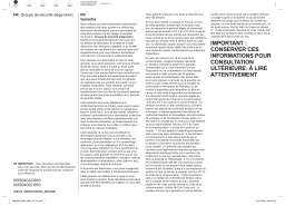 Flomasta Security group valve Manuel utilisateur