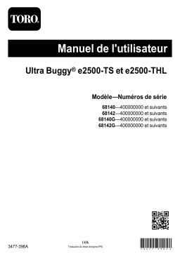 Toro Ultra Buggy e2500-THL Manuel utilisateur