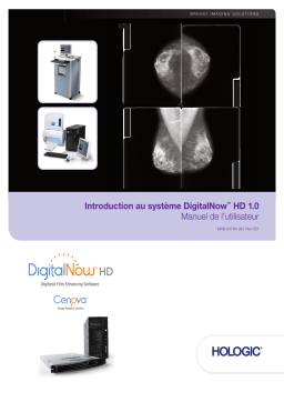 Hologic Understanding DigitalNow Manuel du propriétaire