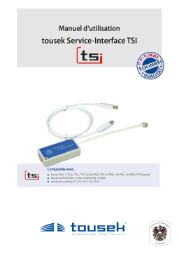 Tousek TSI-Interface Manuel du propriétaire