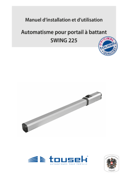 Tousek SWING-225 Manuel du propriétaire