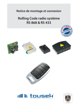 Tousek RS868 UND RS433 Manuel du propriétaire