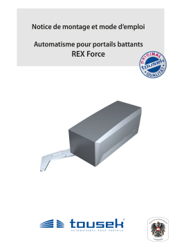 Tousek REX-Force Manuel du propriétaire