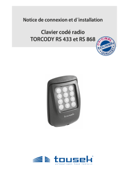 Tousek RS433-868-TORCODY Manuel du propriétaire