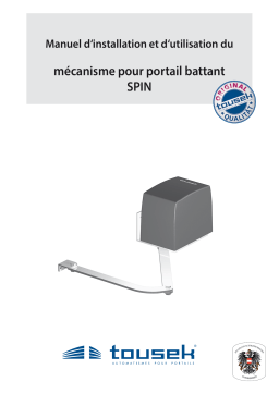 Tousek Spin Manuel du propriétaire