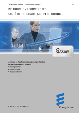 Eberspacher Plugtronic Mode d'emploi